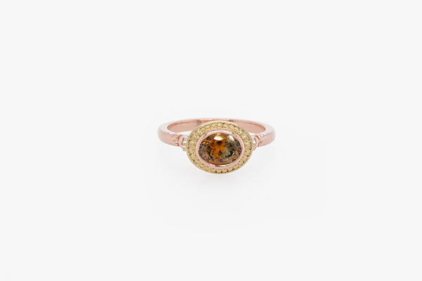 Bicolor Montana Sapphire Engagement Ring