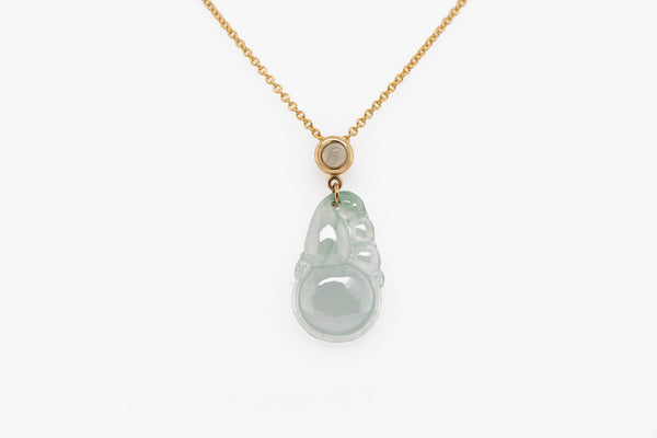 Water Carved Jade Necklace